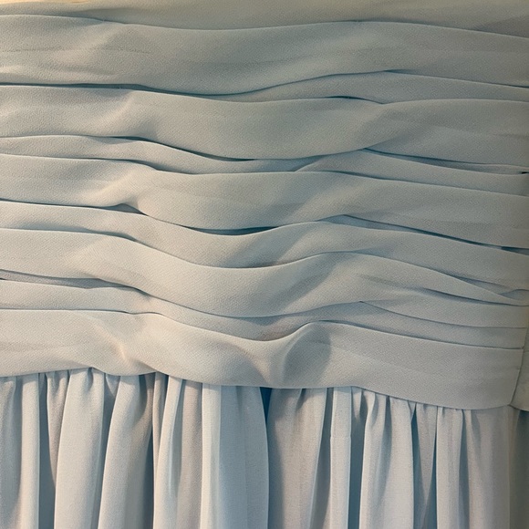 Bill Levkoff light Blue Bridesmaid Dress - Picture 6 of 12
